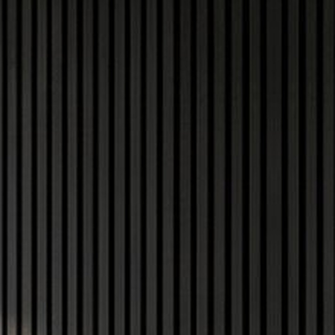 Black slat panel